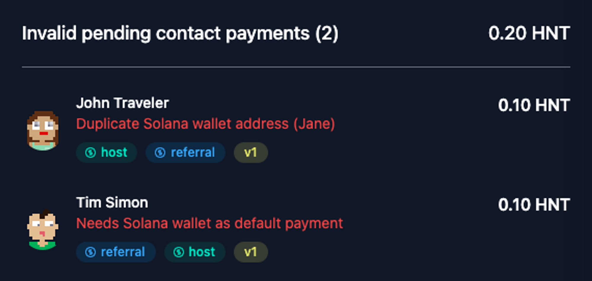 Duplicate payment prevention